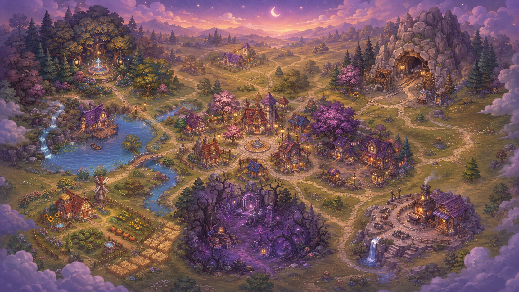 Spooks Side Quests world map